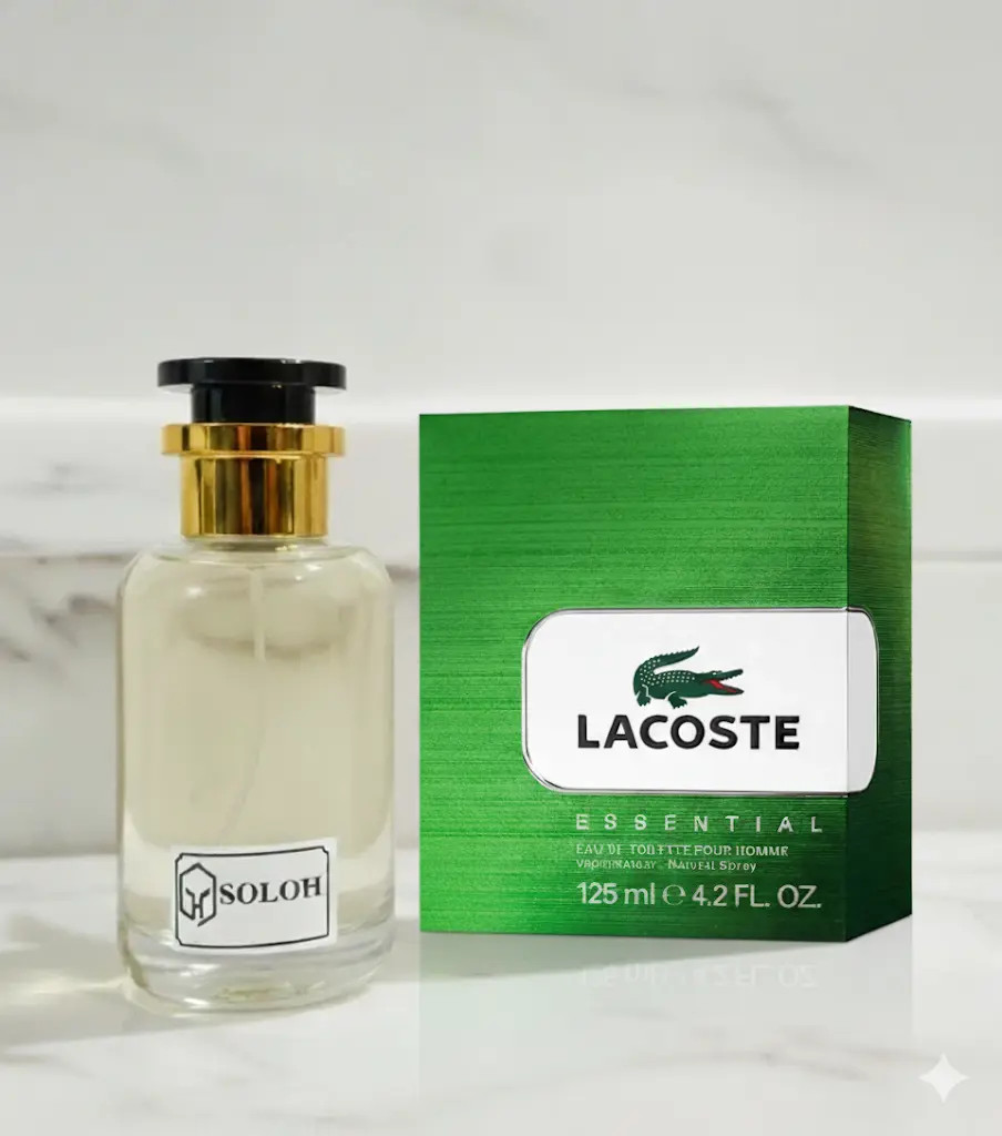 "Misma sensación, calidad excepcional. Nuestra fragancia SOLOH está inspirada en las notas olfativas de Lacoste para ofrecerte la máxima similitud y duración. ¡Compruébalo por ti mismo! Aclaración: Producto de referencia no incluido. La imagen es para fines demostrativos de la inspiración."